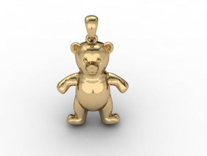 baby bear ciondolo orso cartone animato carino grizzly gioiello gioielli matrix natura la collana ciondoli animale domestico stampabile il rendering scultura teddy tigre zbrush 3d print model - Mito3D
