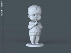 bebé jefe 3d impresión modelo in niño 3dexport figurilla escultura estatua premio miniatura jefazo decoración arte miniaturas dibujos animados humano toon estilizado deco hombre figuritas 3d print model - Mito3D