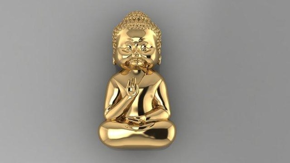 bebê Budha b02 decoração pulseira solitário anel joalheria diamante jóias safira ouro prata noivado Casamento cafajeste imprimível 3d pingente brinco personagem arte 3d print model - Mito3D