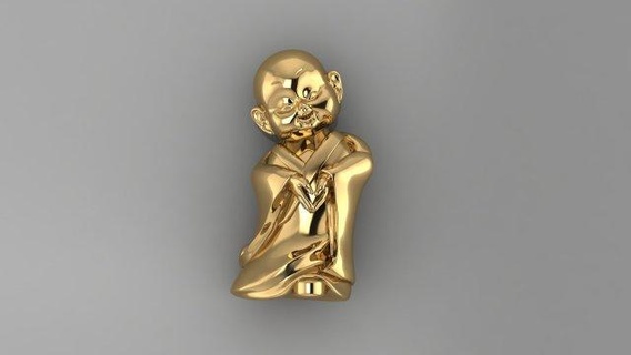 bebê Budha b04 decoração pulseira solitário anel joalheria diamante jóias safira ouro prata noivado Casamento cafajeste imprimível 3d pingente brinco personagem arte 3d print model - Mito3D