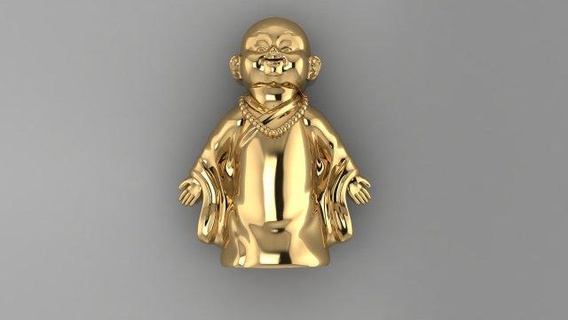 bebek Buda b07 dekor bilezik Solitaire yüzük takı elmas mücevherler safir altın gümüş nişan düğün cad yazdırılabilir 3d kolye küpe bileklik karakter Sanat 3d print model - Mito3D