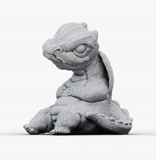 Baby Drachen Monster Kreaturen Kunst Skulptur Baby Drachen Zahl druckbar Statue niedlich Mythologie Fantasie Miniatur Kreatur 3d print model - Mito3D