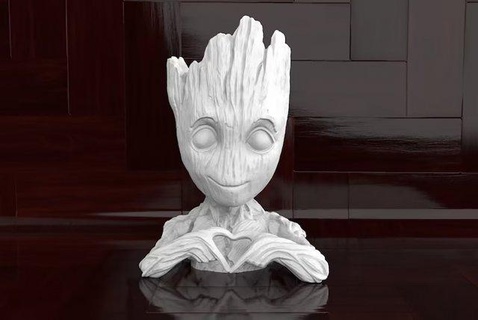 bambino Groot cuore uomo guerriero carina arte scultura meraviglia fantasia collezione sculture mutante ragazza digitale digitalsculpt statua umano carattere figura 3d print model - Mito3D