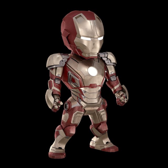 baby iron man ironman mark 42 hero superhero age ultron movie game sd figure marvel character tony stark suit man-suit 3D print model - Mito3D