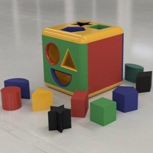 bébé puzzle boîte libre 3d impression modèle in 3dexport formes jeu gamins enfants divertissement loisir bebe caja juego formas nios 3d print model - Mito3D
