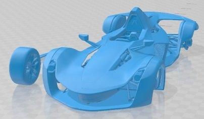 bac mono 2020 imprimable voiture automobile fente scalextric tamiya rc miniz loisir micro moulé pression 3d print model - Mito3D
