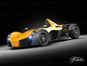 bac mono 3d model in racing 3dexport 2014 car british uk england fast race single interior trackday engine cosworth fun realistic vehicle speed drive 3d print model - Mito3D