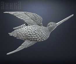 badge bird snipe jack-snipe hunting chase shooting shikar chevy chivvy chivy 3d print model - Mito3D