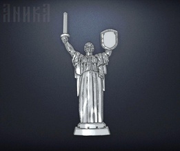 badge monument motherland ukraine kiev 3d print model in signs logos 3dexport icon icons 3d print model - Mito3D