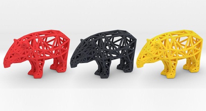 baïards tapir adulte masculin 3d impression modèle in jouets 3dexport animal bête zoo géométrique modèles imprimé géométrie designtech architectes mamunur rashid paramétrique conception unique xeebone 3d print model - Mito3D