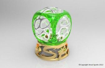 ball cage in cube free 3d print model mathematical art 3dexport abstract centerpiece printable 3d print model - Mito3D