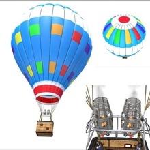 balloon air 3d model in sport 3dexport omg hot fly aircraft airplane travel transport vehicle airship basket baloon ballon vray high realistic 3d print model - Mito3D
