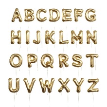 globos Inglés alfabeto globo frustrar oro decoración cumpleaños celebracion 3d print model - Mito3D