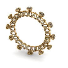 braccialetto braccialetti pronto 3d Stampa modello gioielleria gioiello gioielli squillare gemma diamante 3d print model - Mito3D