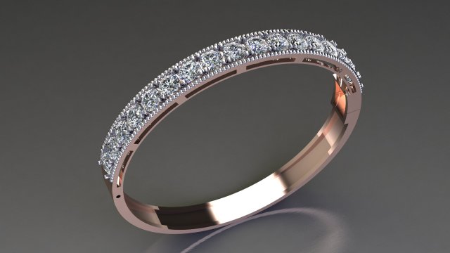 bracelet goujat fichier anneaux bijoux bague diamant bijou gemme 3dm obj stl impression Collier pendentif boucle d'oreille 3D print model - Mito3D