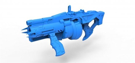 baptiste talon game overwatch cannon rifle blaster huge scifi replica cosplay print printable toy prop 3d print model - Mito3D