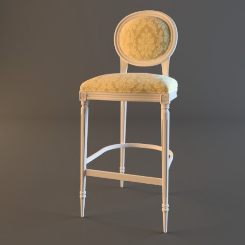 bar stool free 3d model in 3dexport barstool modenesegastone luxuryfurniture chair classicfurniture italianfurniture madeinitaly 3D print model - Mito3D