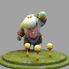 bard league of legends 3d print model in man 3dexport character toy body lol champion stl 3dprint games toys game accessories art 3d print model - Mito3D