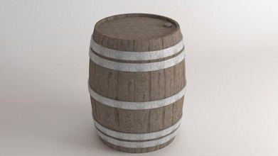 barrel wood wooden loft oak wine box industrial tub drum 3d print model - Mito3D