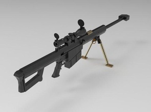 barrett m8 gratuito 3d modello in fucili caccia 3dexport cecchino wepons stl 3d print model - Mito3D