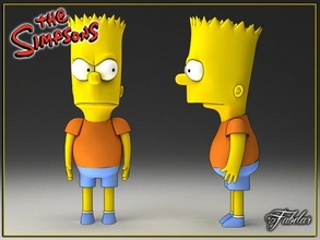 Bart Simpson Simpsons Marge matt grönend Karikatur toon Serie tv Animation Haut Zweibeiner Charakter Knochen Springfield Übertragung Komödie Satire 3d print model - Mito3D