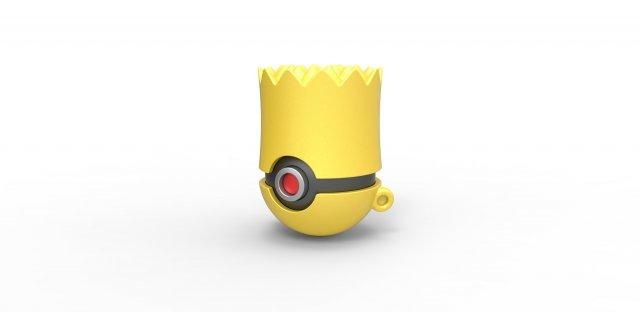 bart simpson orb bartsimpson concept container toy print printable 3d print model - Mito3D