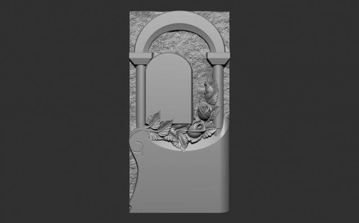 bas relief Monumento arco máquina 3d impresión modelo escultura 3d print model - Mito3D