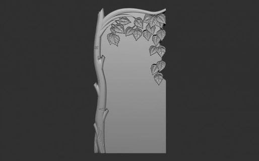 bas relief anıt huş ağacı makine 3d Yazdır model heykel 3d print model - Mito3D