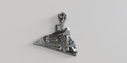 bas alivio vapor locomotora máquina corte cera montaje 3d print model - Mito3D