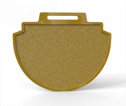 base double sided sports médaille Contexte modèle 01 récompenses honneur badge 3d print model - Mito3D
