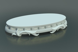 base sculpture ii 3d impression modèle in 3dexport coaster supporter piédestal art 3d print model - Mito3D