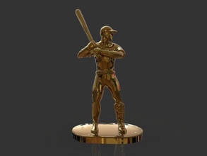 baseball trofeo scultura 3d stampa modello in cimeli 3dexport giocatore premio premi awardcup sport gli zbrush zbrushsculpt sculture scolpire scultoreo mlb torneo umano anatomia sportivo 3d print model - Mito3D