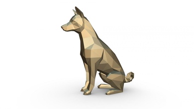 basenji 2 3d yazdır model in hayvanlar 3dexport sanat hediye düşük poli 3dprint hayvan dekor heykelcik iç tasarım minyatürler heykel oyuncak karikatür kağıt işi japon katlama sanatı köpek 3d print model - Mito3D