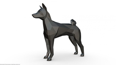 basenji 3d yazdır model in hayvanlar 3dexport sanat hediye düşük poli 3dprint hayvan dekor heykelcik iç tasarım minyatürler heykel oyuncak karikatür kağıt işi japon katlama sanatı köpek 3d print model - Mito3D