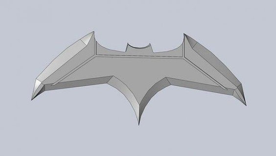 basic batman batarang replica comic superhero weapon 3d print model - Mito3D