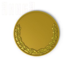 basis obverse coin badge number 1 3d print model - Mito3D