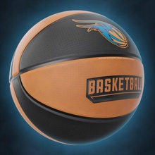 basket ball basketball sports nba ballmesh lowpolyball lowpolybasketball chicagobulls newyorknicks klockwork klockworkanimation ballbase 3d print model - Mito3D