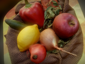 sepet sebzeler 3d model in sebze 3dexport doğa gıda elma market meyve sonbahar üretmek kabak sulu bakkal otlak suyu taze portakal çiçek tatlı dilim 3d print model - Mito3D