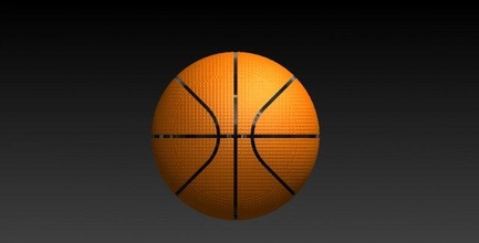 basketball sport jouet 3d print model - Mito3D