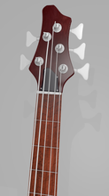 Bass Gitarre frei Musik Anmerkungen Holz Griffbrett Saiten Modell 3d Silber Seele rot Felsen Preis 3d print model - Mito3D