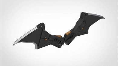batarang película batman 2022 3d impresión modelo in hombre 3dexport murciélago accesorios réplica cosplay imprimible establecido captura pantalla héroe dc 3d print model - Mito3D