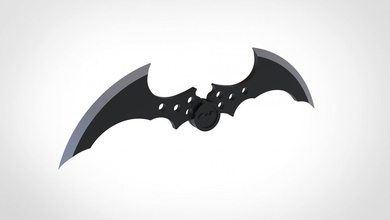 Batarang Video Spiel Batman Arkham Stadt Schläger Replik Spielzeug drucken druckbar Cosplay DIY Held Sammlung Drucken Stütze Hobby 3d print model - Mito3D