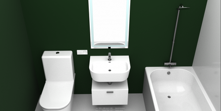 bathroom bath 3d print model - Mito3D