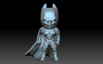 batman 3d print model in figurines 3dexport batman-dark-knight bat superhero character figurine dc dccomics 3d print model - Mito3D