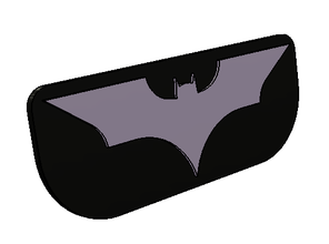 batman logo sign held 3d print model - Mito3D