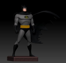 batman animado serie 3d impresión modelo in hombre 3dexport dc historietas 3d print model - Mito3D