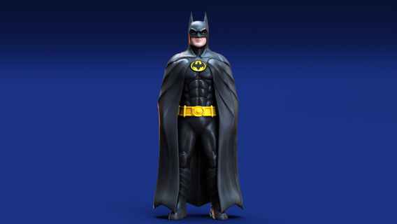 Batman 1989 stampabile figurine Batman eroe superuomo film i fumetti dc supereroe carattere figurina miniatura printale pipistrello 3d print model - Mito3D