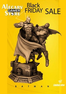batman Arkham şövalye şekil 3d Yazdır Dosyalar stl satın almak 1 2 modeller heykel anime obj 3dprint Bilim kurgu filo animasyonlu Süper kahraman çizgi roman Sanat heykeller 3d print model - Mito3D