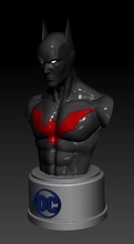 batman allá busto 3d impresión modelo in hombre 3dexport dc comics 3d print model - Mito3D