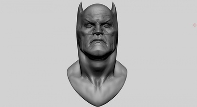 Batman fallimento v3 dccomics decimato obj personaggi carattere 3dprint stampabile stl eroe supereroe dettagliata realistico testa viso uomo maschio zbrush 3d print model - Mito3D